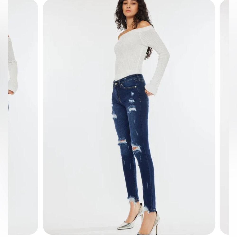 Kancan Kora Mid Rise Super Skinny jeans - Picture 3 of 9